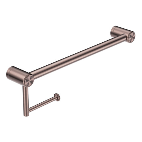 Mecca Care 25mm Toilet Roll Rail 450mm Brushed Bronze [293127]