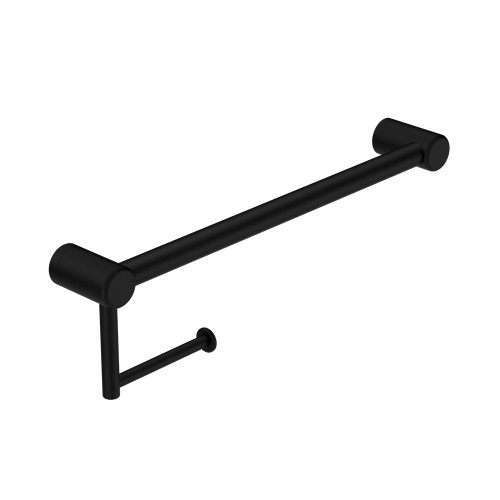 Mecca Care 25mm Toilet Roll Rail 450mm Matte Black [293135]