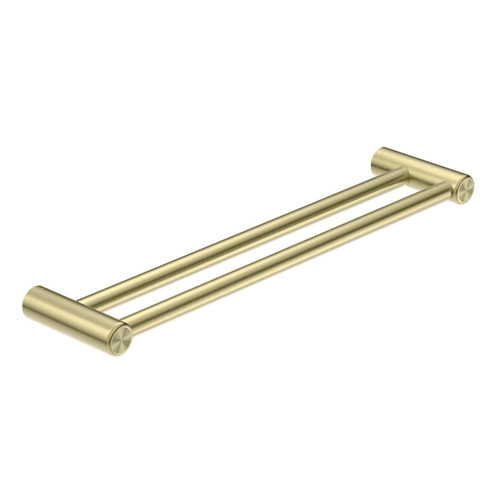Mecca Care 25mm Grab Double Towel Rail 600mm Brushed Gold [293142]