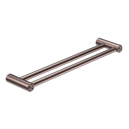 Mecca Care 25mm Grab Double Towel Rail 600mm Brushed Bronze [293139]