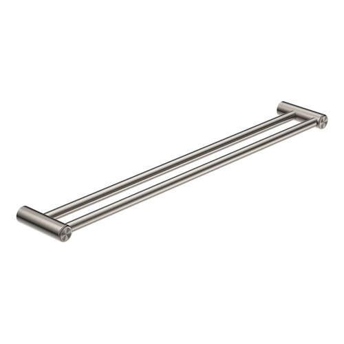 Mecca Care 25mm Grab Double Towel Rail 900mm Brushed Nickel [293177]