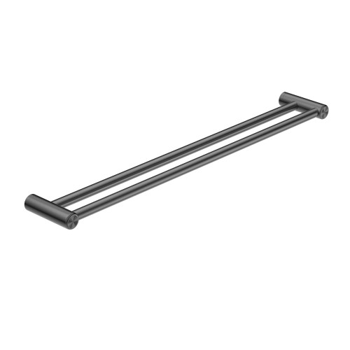 Mecca Care 25mm Grab Double Towel Rail 900mm Gunmetal [293179]