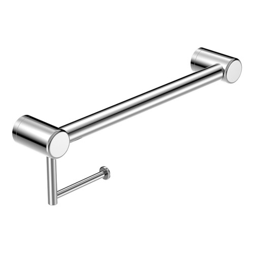 Mecca Care 32mm Grab Rail with Toilet Roll Holder 450mm Chrome [293192]