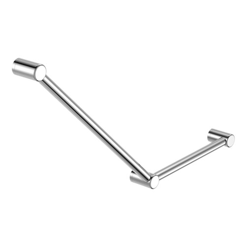 Mecca Care 32mm Ambulant Toilet Grab Rail 45 Degree 750 X 450mm Chrome [293157]