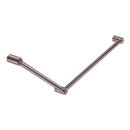 Mecca Care 32mm DDA Grab Rail Set 45 Degree 750X900mm Brushed Bronze [293162]