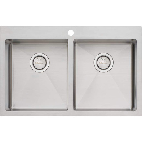 Apollo Double Bowl Sink 800mm x 510mm 1 Tap Hole [137815]