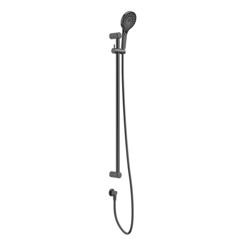 Mecca Care 25mm Grab Rail and Adjustable Shower Rail Set 900mm Gunmetal [293203]
