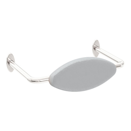 Mecca Care  DDA Toilet Backrest Brushed Nickel [293316]