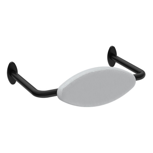 Mecca Care  DDA Toilet Backrest Brushed Matte Black [293314]