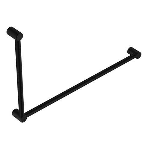Mecca Care 32mm DDA Grab Rail Set 90 Degree 600X1000mm Matte Black [293336]
