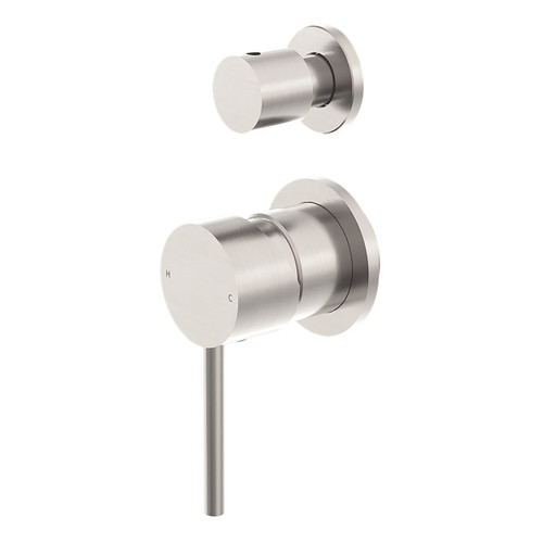 Dolce Shower Mixer with Divertor Separate Back Plate Brushed Nickel [293602]