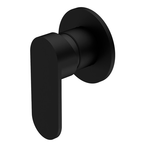 Ecco Shower Mixer Round Back Plate Matte Black [293582]
