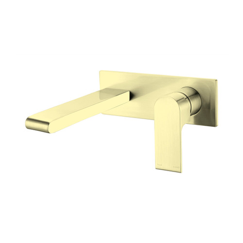 Bianca Wall Basin/Bath Mixer 230mm Brushed Gold [293611]