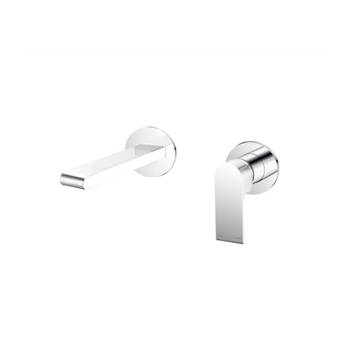 Bianca Wall Basin/Bath Mixer 230mm Separate Back Plate Chrome [293613]