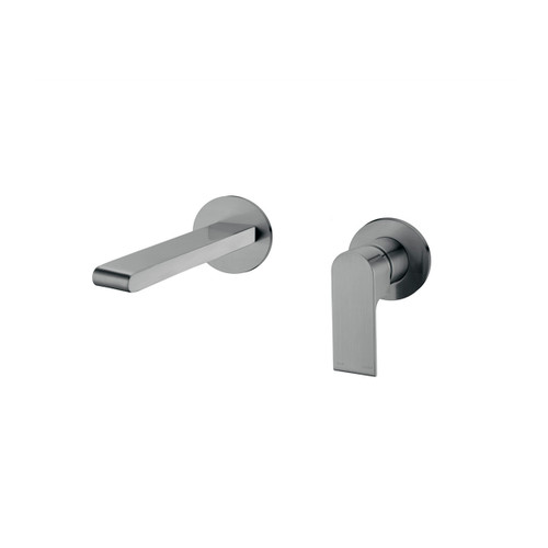 Bianca Wall Basin/Bath Mixer 230mm Separate Back Plate Gunmetal [293617]