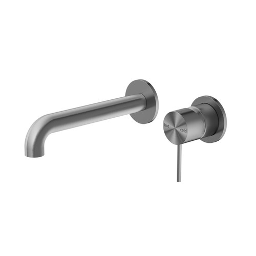 Mecca Wall Basin/Bath Mixer Separete Back Plate 160mm Gunmetal [293697]