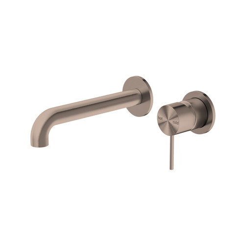 Mecca Wall Basin/Bath Mixer Separete Back Plate 185mm Brushed Bronze [293668]