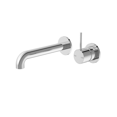 Mecca Wall Basin/Bath Mixer Separete Back Plate Handle Up 160mm Chrome [293715]