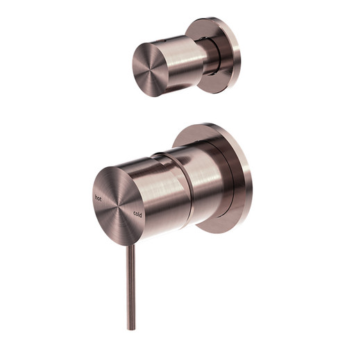 Mecca Shower Mixer with Divertor Separate Back Plate Brushed Bronze [293633]