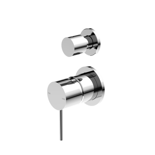 Mecca Shower Mixer with Divertor Separate Back Plate Chrome [293636]