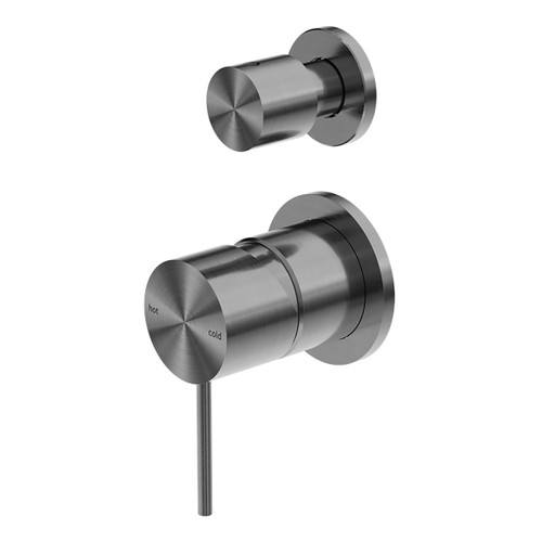 Mecca Shower Mixer with Divertor Separate Back Plate Gunmetal [293630]