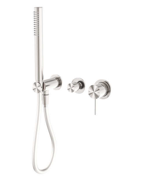Mecca Shower Mixer Divertor Systerm Separate Back Plate Brushed Nickel [293687]
