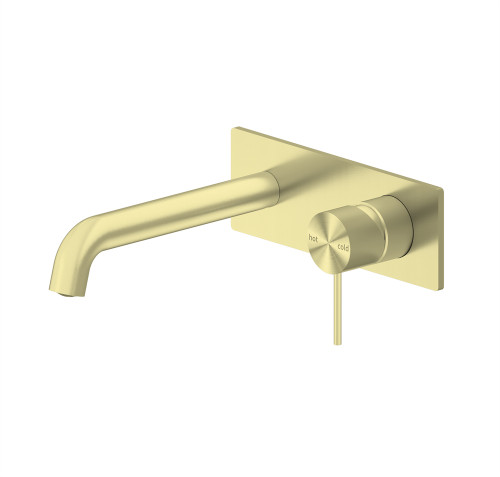 Mecca Wall Basin/Bath Mixer 120mm Brushed Gold [293780]