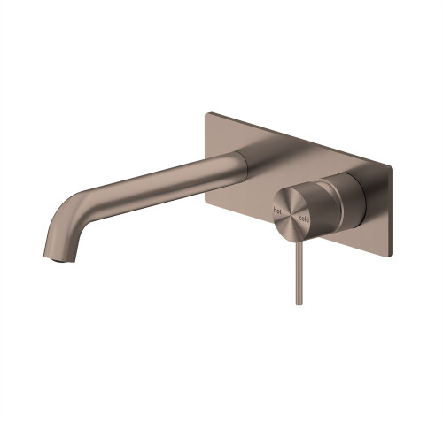 Mecca Wall Basin/Bath Mixer 120mm Brushed Bronze [293765]