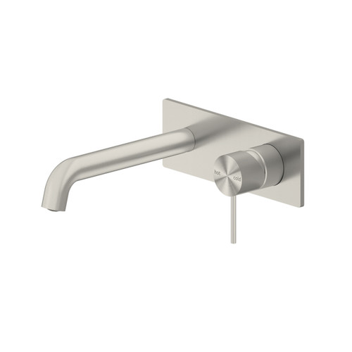 Mecca Wall Basin/Bath Mixer 160mm Brushed Nickel [293745]