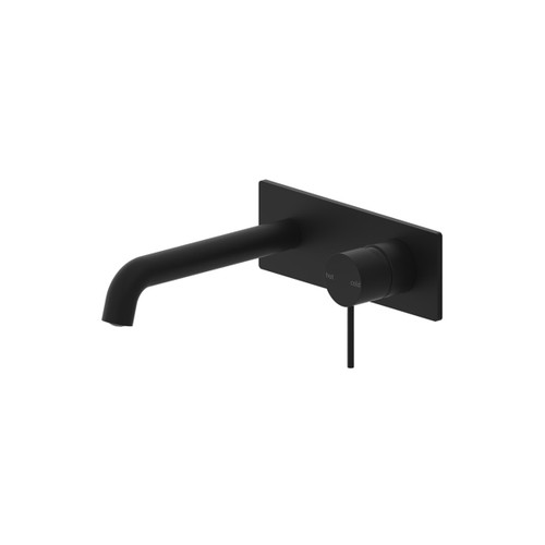 Mecca Wall Basin/Bath Mixer 160mm Matte Black [293747]