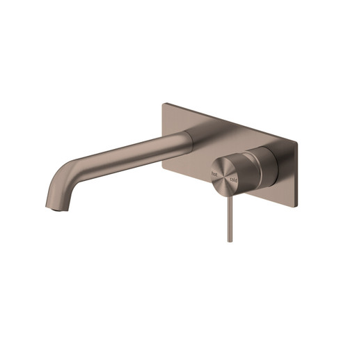Mecca Wall Basin/Bath Mixer 230mm Brushed Bronze [293805]