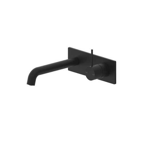 Mecca Wall Basin/Bath Mixer Handle Up 160mm Matte Black [293869]