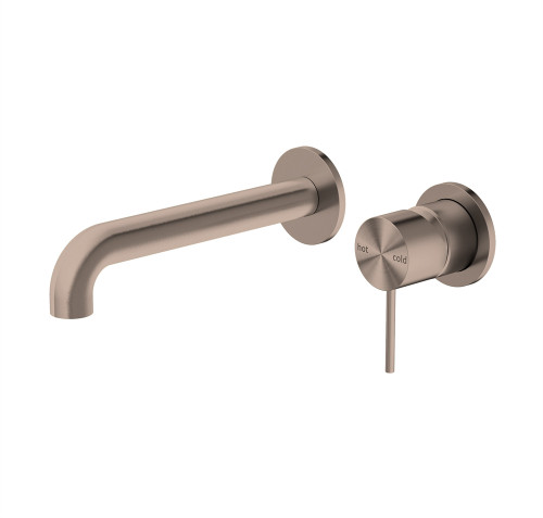 Mecca Wall Basin/Bath Mixer Separate Back Plate 260mm Brushed Bronze [293741]