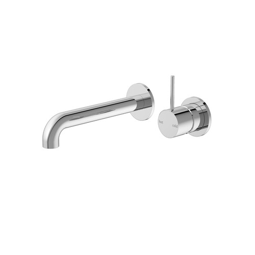 Mecca Wall Basin/Bath Mixer Separate Back Plate Handle Up 260mm Chrome [293756]