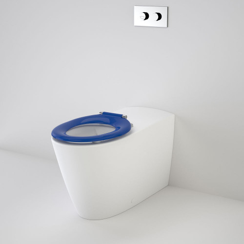 Care 800 Cleanflush® Wall Faced Invisi Series II® Toilet Suite Pedigree II Care Single Flap Seat Sorrento Blue [137901]