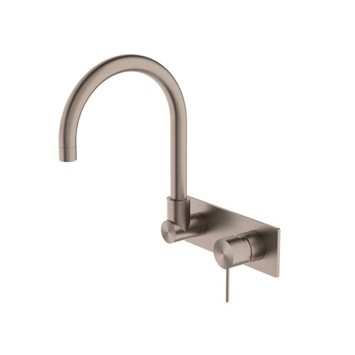 Mecca Wall Basin/Bath Mixer Swivel Spout Brushed Bronze [293786]