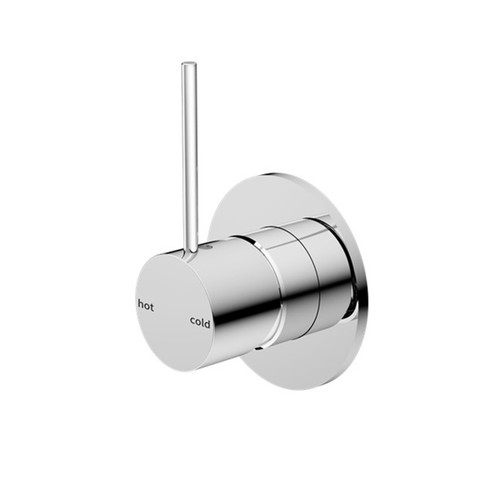 Mecca Shower Mixer Handle Up 80mm Plate Chrome [293887]