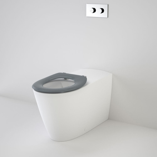 Care 800 Cleanflush® Wall Faced Invisi Series II® Toilet Suite w/Caravelle Care Single Flap Seat Grey 4Star [137903]