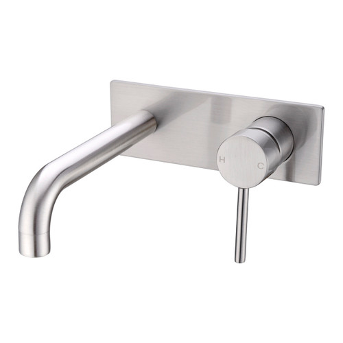 Dolce Wall Basin/Bath Mixer Brushed Nickel [293856]