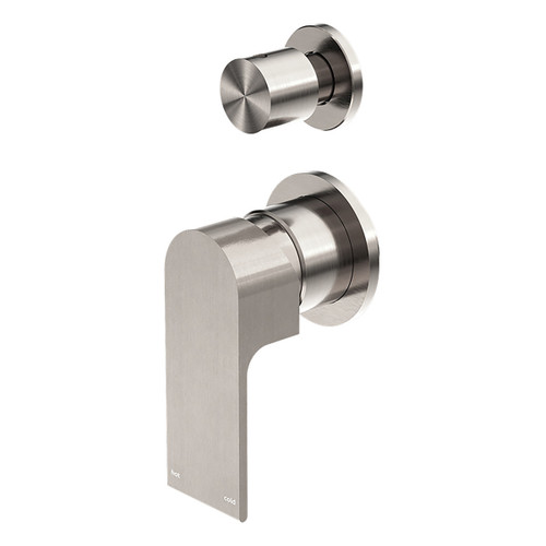 Bianca Shower Mixer with Divertor Separate Back Plate Brushed Nickel [293768]