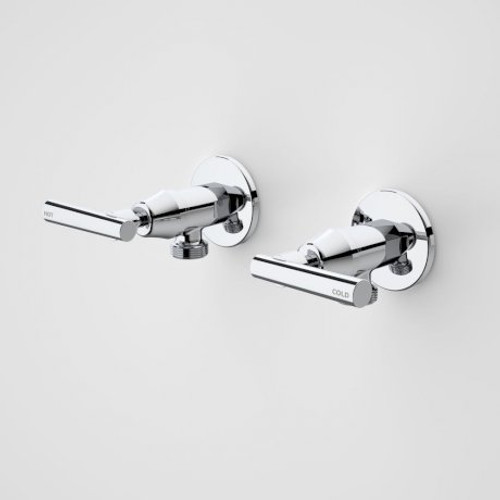 Elegance Lever Washing Machine Set Chrome (Pair) [124746]