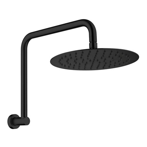 Kaya Gooseneck Shower Arm Set 3Star 9lpm Electroplated Matte Black [201893]