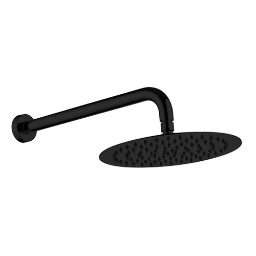 Kaya Wall Shower Set 3Star 9lpm 250mm Electroplated Matte Black [201894]