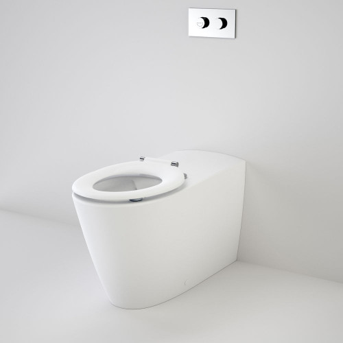 Care 800 Cleanflush® Wall Faced Invisi Series II® Toilet Suite w/Pedigree II Care Single Flap Seat White 4Star [137913]