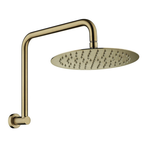 Kaya Gooseneck Shower Arm Set 3Star 9lpm PVD Urban Brass [201926]