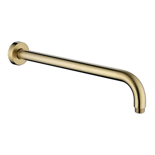 Kaya Round Shower Arm 400mm Depth x 60mm Width PVD Urban Brass [201936]