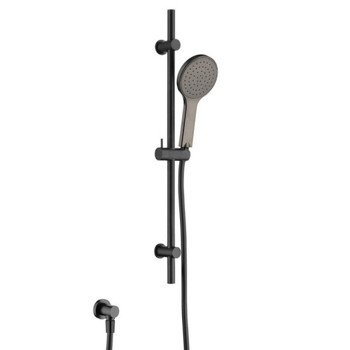 Kaya Rail Shower 3Star 9lpm Electroplated Matte Black with Gun Metal Head [201938]