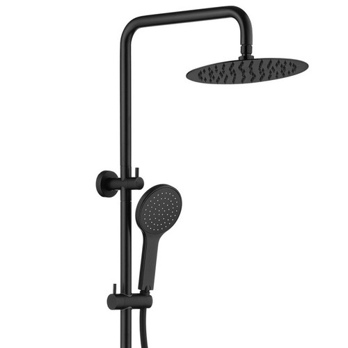 Kaya Rail Twin Shower 9lpm Electroplated Matte Black 3Star [201942]