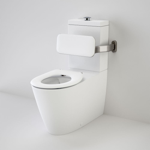 Care 800 Cleanflush® Wall Faced Close Coupled Easy Height Suite w/Backrest & Caravelle Care Single Flap Seat White [137930]