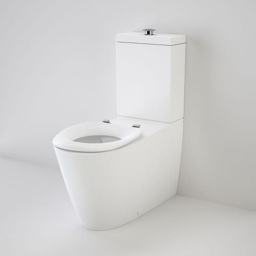 Care 800 Cleanflush® Wall Faced Toilet Suite - Pedigree II Care Single Flap Seat - White [137933]